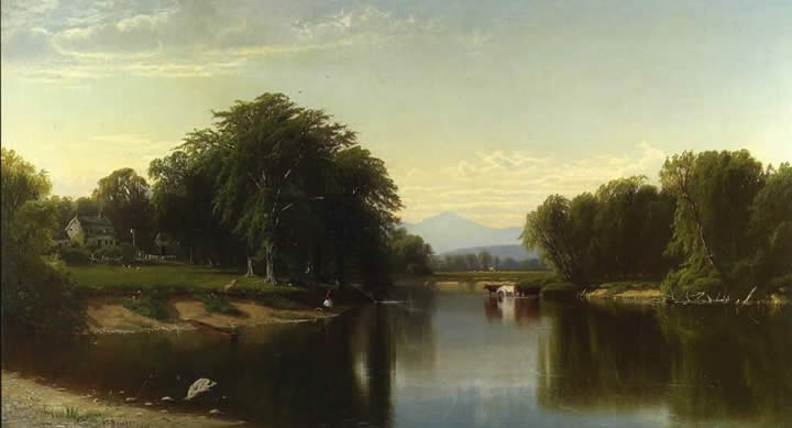 Alfred Thompson Bricher Saco River New Hampshire